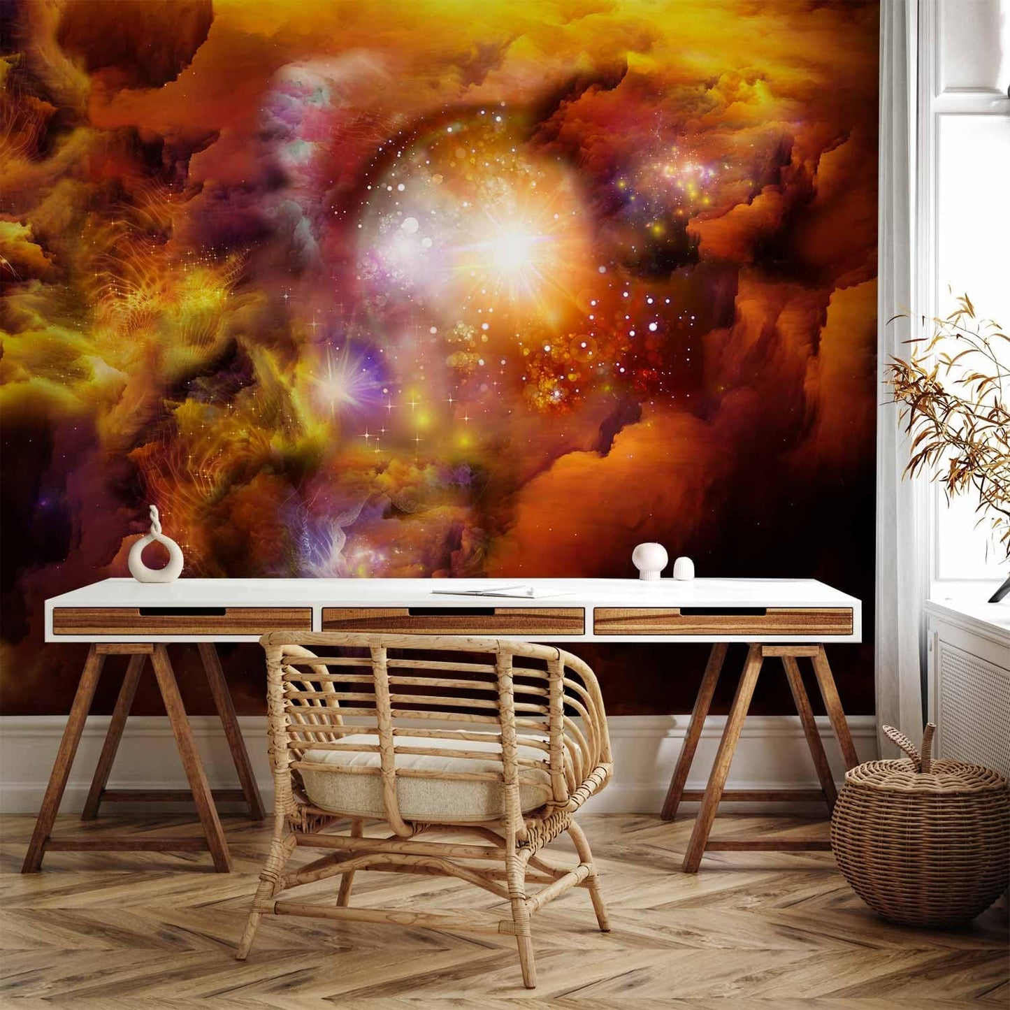 artgeist Wall Mural Cosmos Galaxy 193x138 in - XXL Peel and Stick Self-Adhesive Wallpaper Removable Large Sticker Foil Wall Decor Print Picture Image Design n-A-0027-a-d