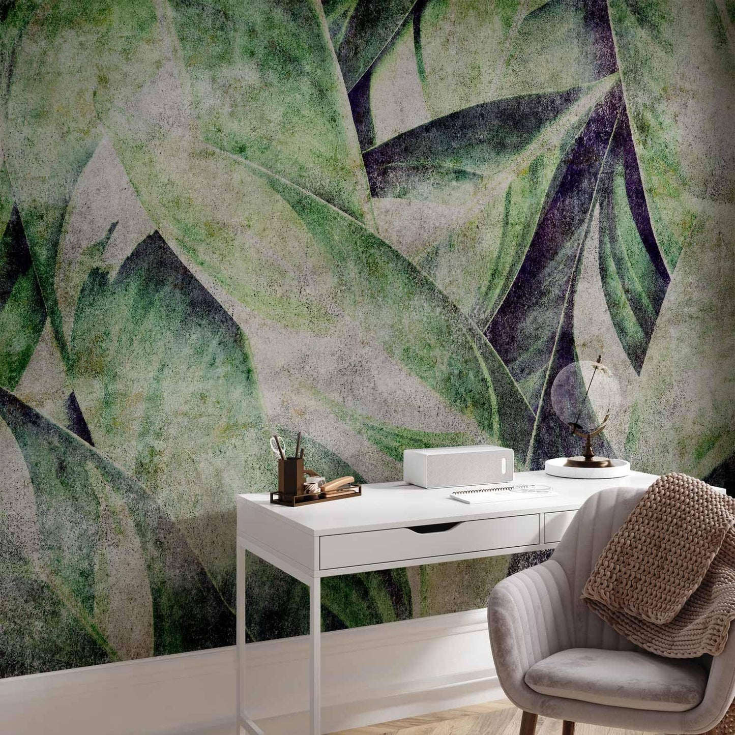 artgeist Wall Mural Tropical Leaves 138x101 in - XXL Non-Woven Wallpaper Fleece Wall Decor Photo Print Picture Image Design Jungle Nature Botanical b-C-0844-a-a