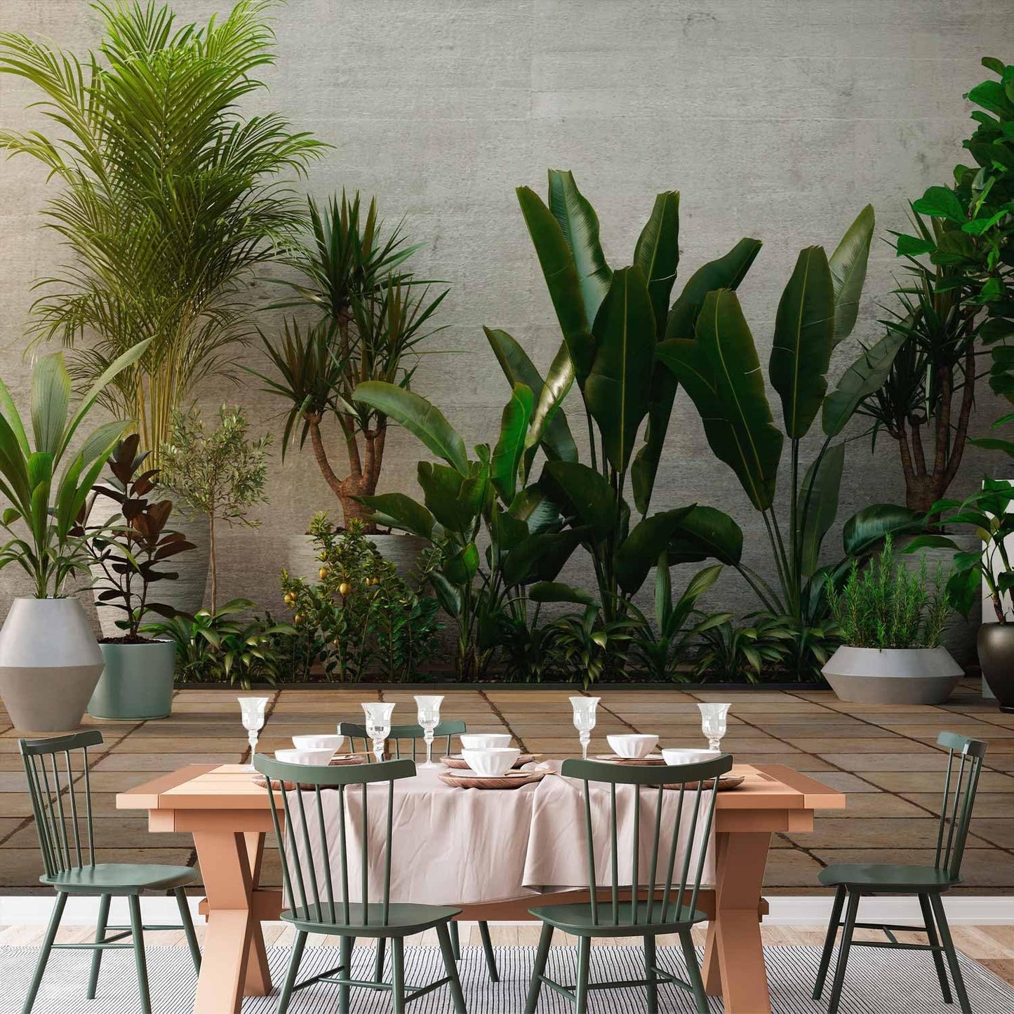 artgeist Premium Wall Mural Nature 79x55 in - XXL Non-Woven Wallpaper Fleece Wall Decor Photo Print Picture Image Design Botanics Plants 3D Effect b-B-0600-a-a