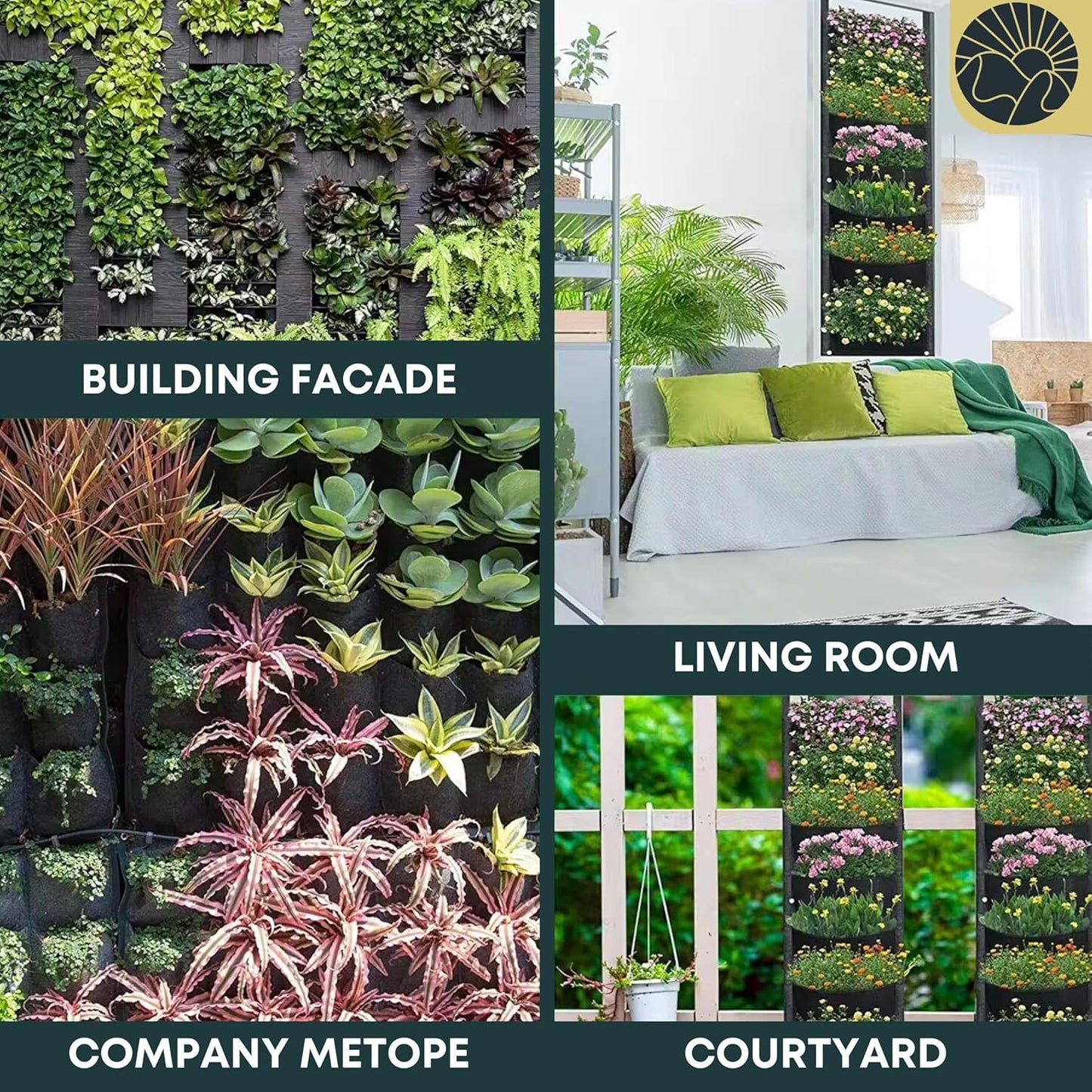 Fence Planters Wall Planters for Outdoors Plants Vertical Planter Balcony Planter Vertical Garden Wall Pocket Planter Outdoor Wall Planter Fence Garden Planter Vertical Wall Garden