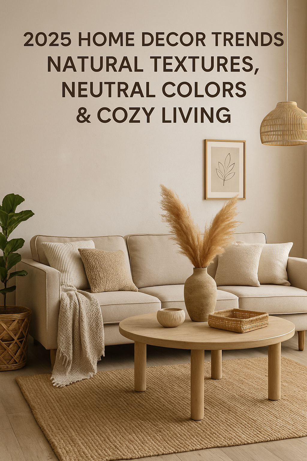 2025 Home Decor Trends: Natural Textures, Neutral Colors &amp; Cozy Living