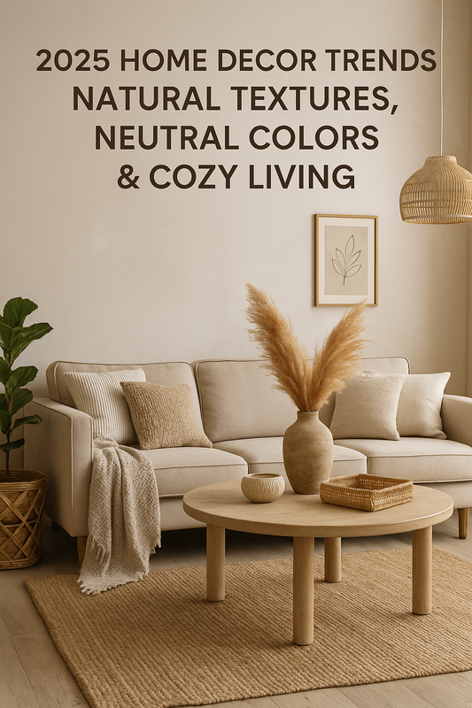 2025 Home Decor Trends: Natural Textures, Neutral Colors &amp; Cozy Living