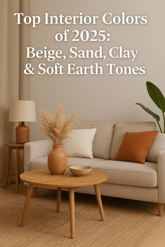 Top Interior Colors of 2025: Beige, Sand, Clay &amp; Soft Earth Tones