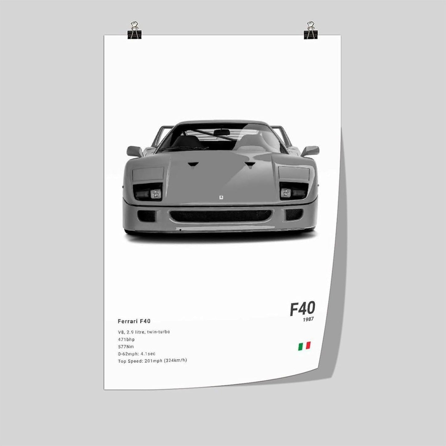 Farrari Car Posters For Walls Vintage Racing Car Canvas Prints For Home Decor Office Decor CUnframe-style 24x36inch(60x90cm)