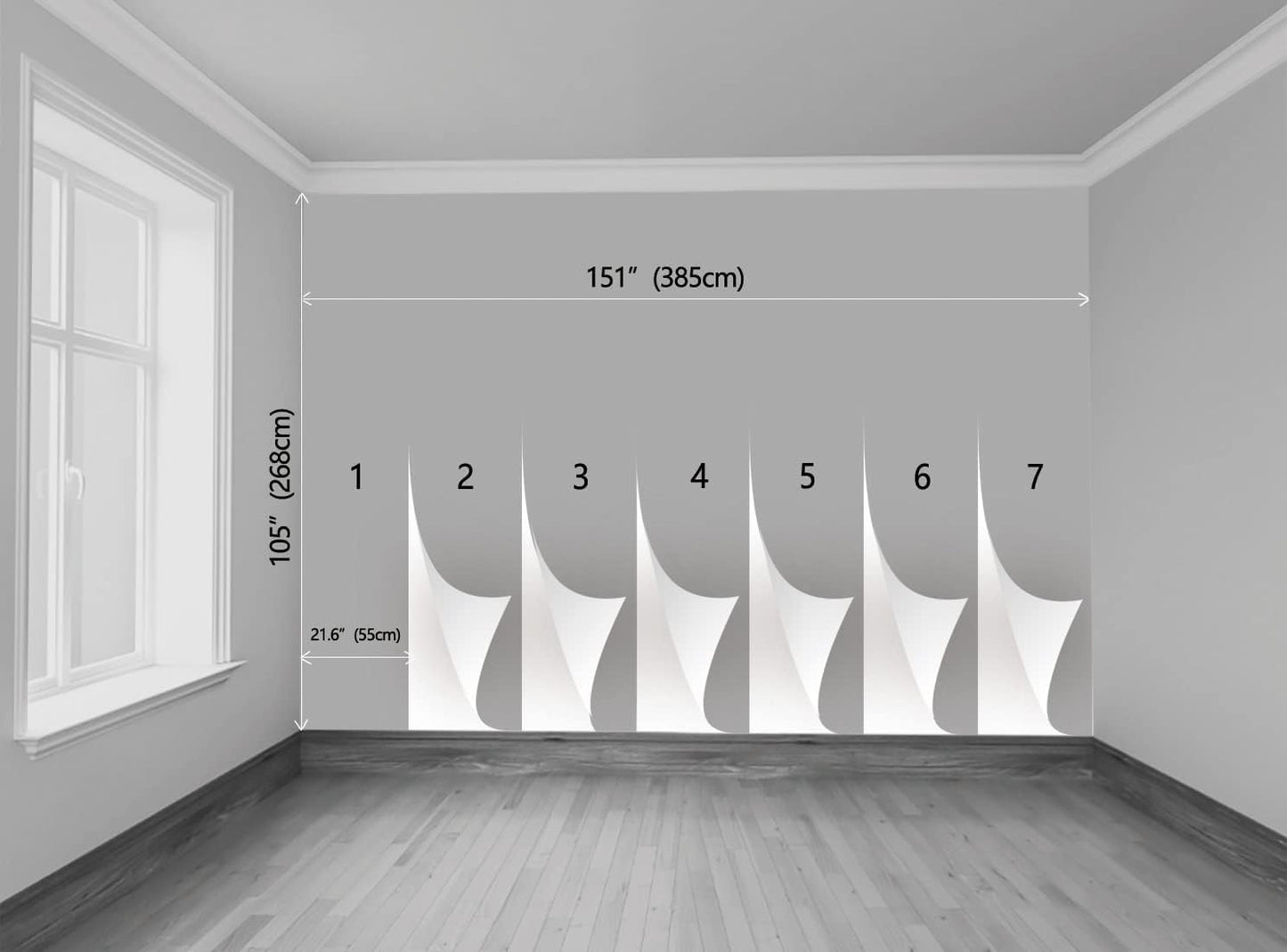 Forest Wall Murals Landscape Tree Wallpaper Mural Wall Decor for Bedroom, Living Room, Kids Room