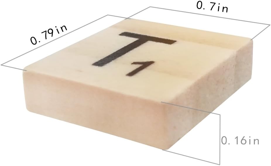 1000 Scrabble Letters for Crafts - Wood Tiles for DIY Gift Decoration - Making Alphabet Coasters and Crossword Game