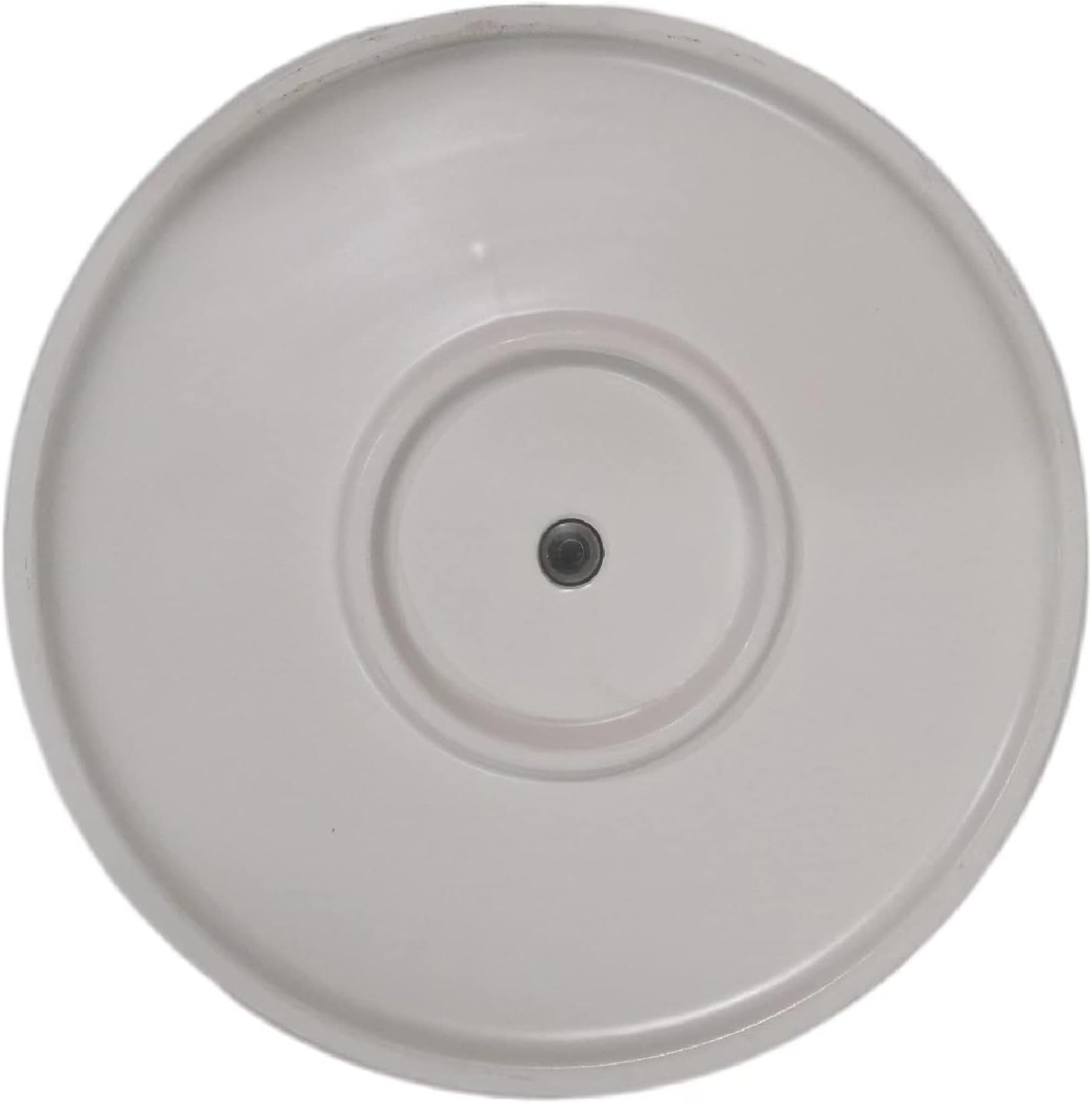 Amazon Basics Fluted Ceramic Round Planter, 10 in, White