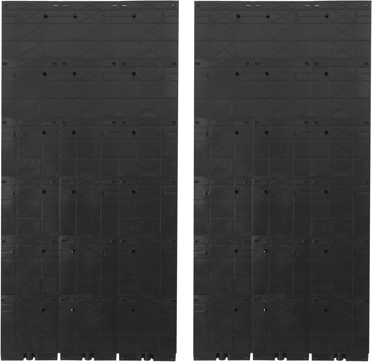 12Pieces 3-Pot Wall Planter Vertical Garden Plant Walls Wall Mounted Vertical Planter with Water-Storage Layer Stackable Wall-Mounted Flower Pot for Gardens, Balconies 180.78lbs Total Capacity (Black)