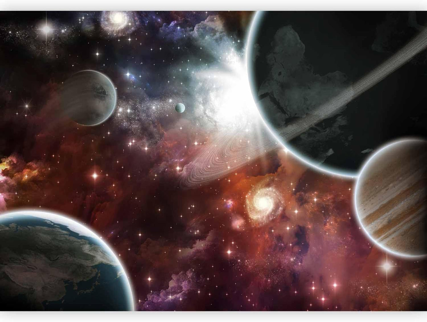 artgeist Wall Mural Cosmos Galaxy 177x124 in - XXL Non-Woven Wallpaper Fleece Wall Decor Photo Print Picture Image Design Home 10110905-32