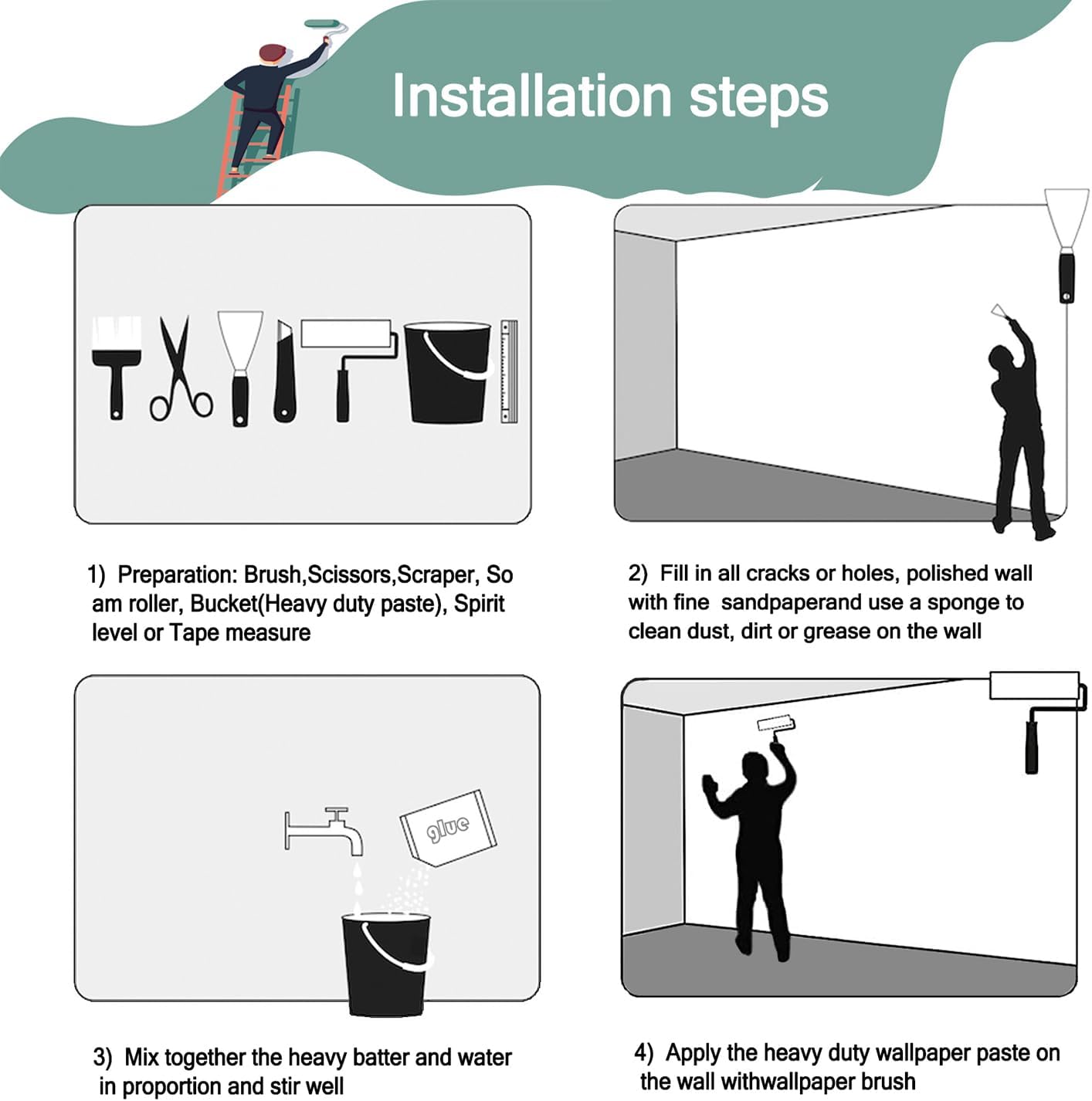 -Gold Marble Fabric Wallpaper Abstract Texture Mural Living Room 100" x 65" (Not Peel and Stick)