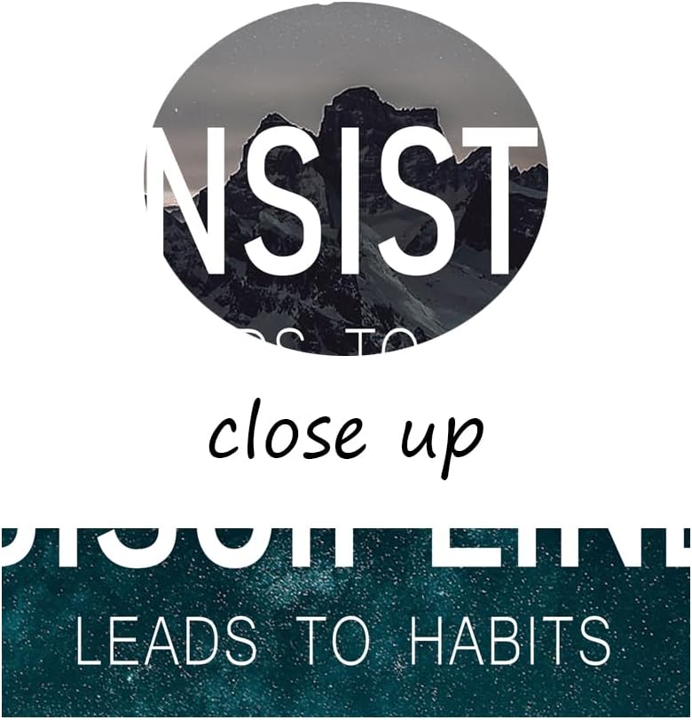 Discipline Habits Motivational Poster Consistency Growth Inspirational Wall Art Canvas Prints Artwork for Office Modern Home Decor Painting Pictures Stretched and Framed Ready to Hang [24''Wx 36''H]