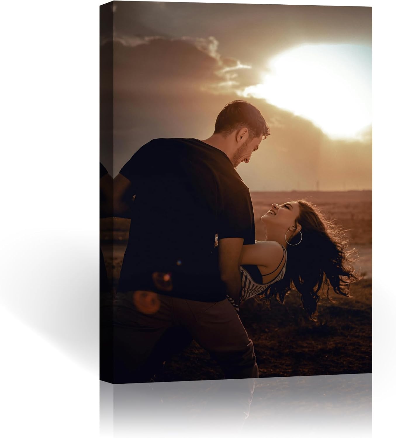 AIRUIXIO Custom Canvas Prints with Frame | Personalized Photo Canvas for Christmas Gifts | Ideal Family & Pet Wall Art Decor | Custom Canvas Wall Art 8x10Inch