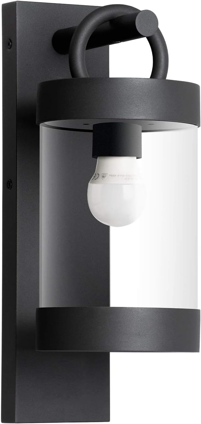 Dusk to Dawn Outdoor Lighting Wall Sconce,Modern Exterior Porch Light Fixture Aluminum with E26 Base 14In for House Patio Garage Front Door,Max 28W