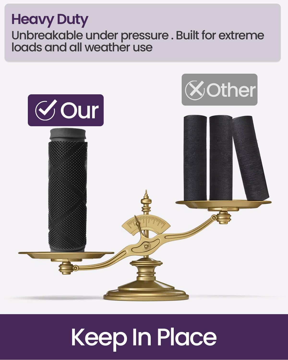 DEXI Front Door Mats Outside Entrance, 17x36 Rubber Waterproof Dirt Trapping Entry Mat for Entryway, Heavy Duty Non-Slip Low-Profile Welcome Doormat All Weather for Patio, Black