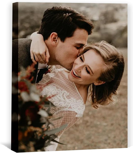 Custom Framed Canvas Prints With Your Photos-Personalized Picture To Canvas Wall Art ，Home Decoration Gifts Holiday Gifts