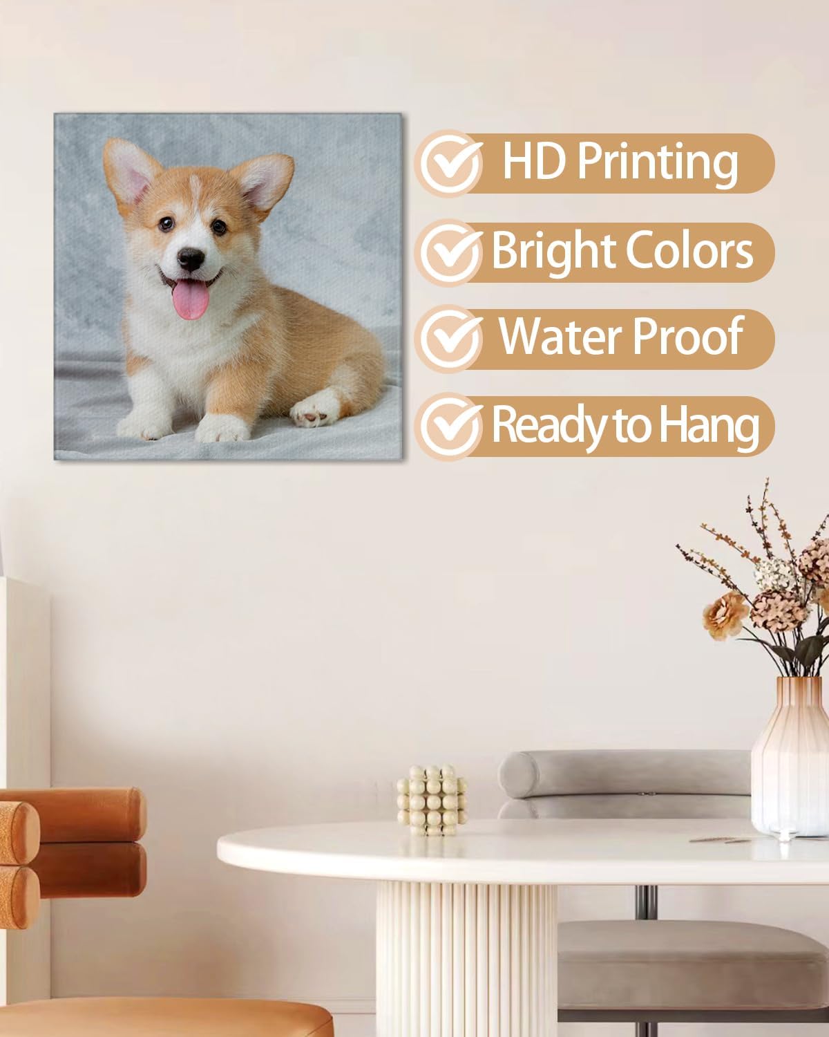 AbcCustomize Canvas Prints with Your Photos, Custom Canvas for Living Room and Bedroom Decor, Personalized gifts for Friends Lover and Family, Canvas Wall Art for Gifts & Keepsakes, Ready to Hang