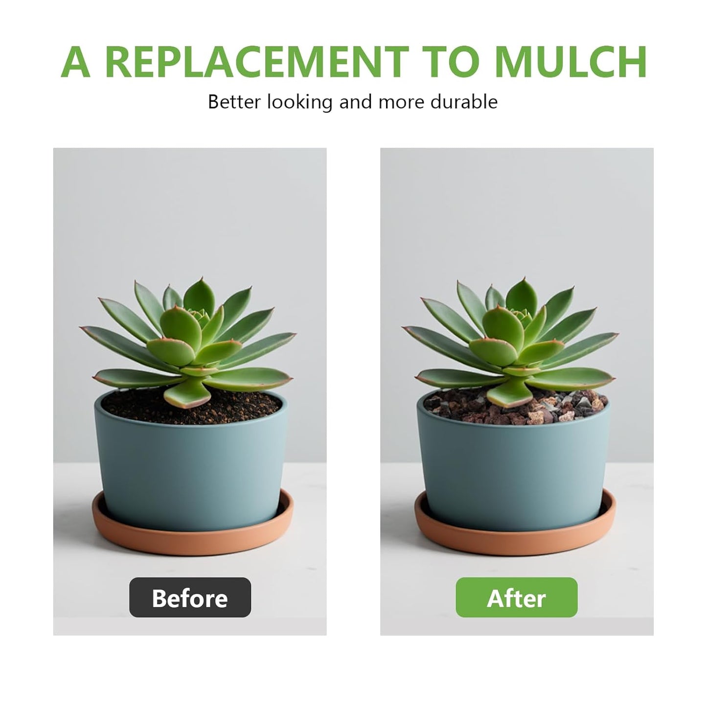 2.5lbs Small Rocks for Terrarium, Planters Drainage, 1/5 Inch Lava Rock for Bonsai Tree, Decorative Gravel for Succulents, Bamboo, Cactus, Mixed Color