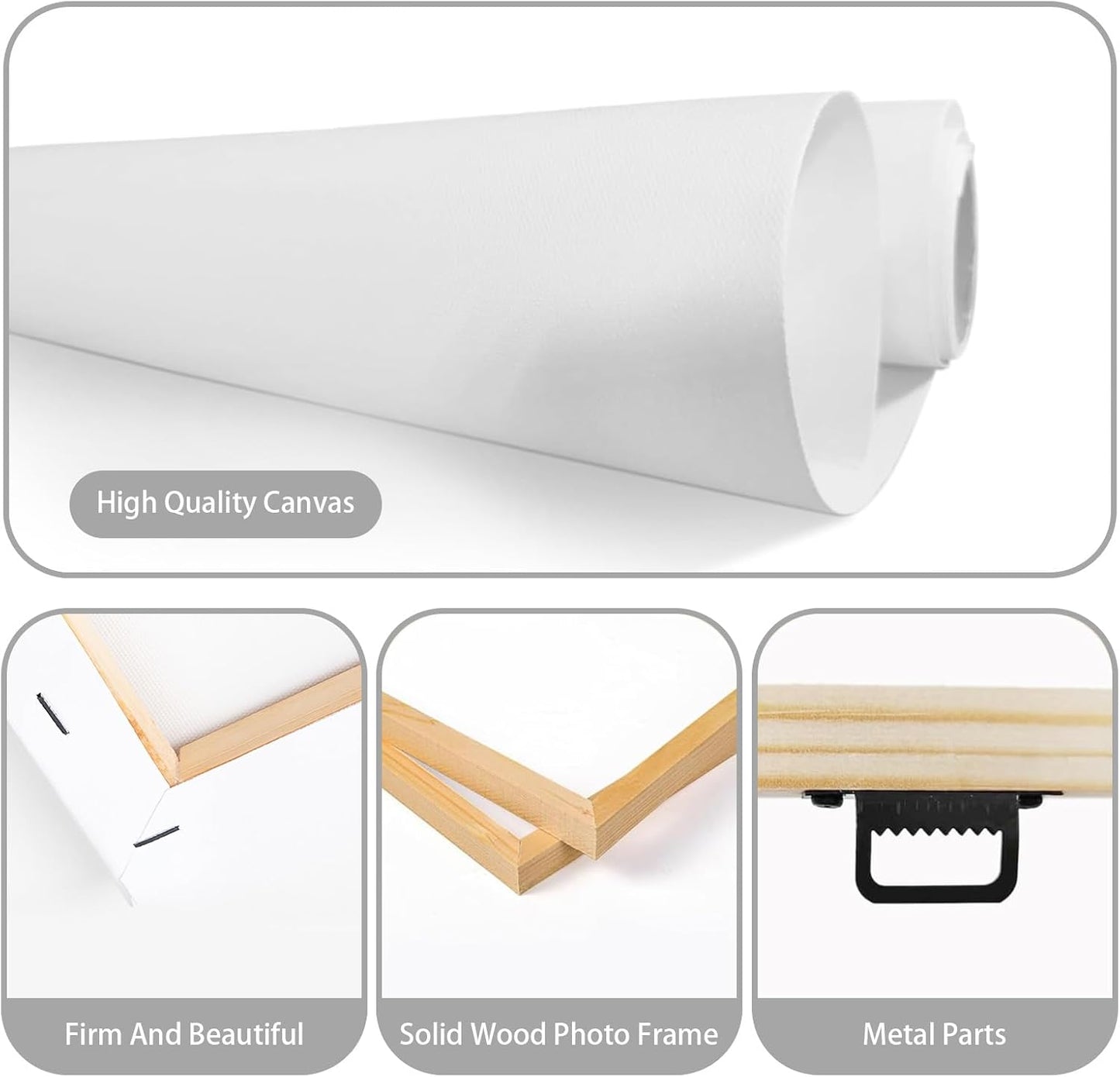 Custom Canvas Prints With Your Photos, Personalized Custom Canvas Wall Art, Customized Wall Art For Bedroom Unique Gift For Christmas Valentine'S Day Wedding Housewarming For Mom Women And Men 8×8