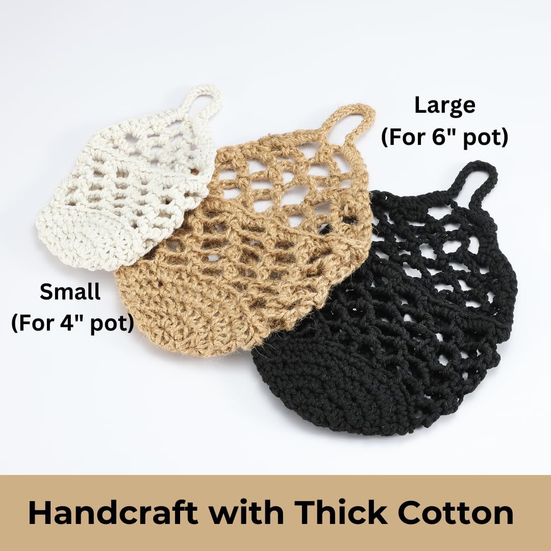 2PK Wall Planters for Indoor Plants, Macrame Plant Hanger | Wall Planter, Plant Hanger, Hanging Planter (2PK, for 6 inch Pot)