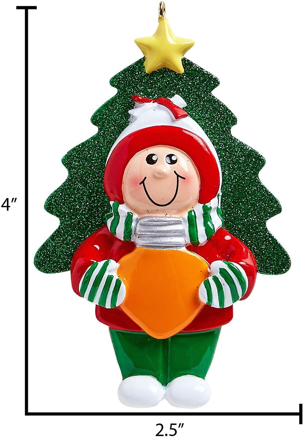 3D Toddler Ornaments for Christmas Tree 2025 - Bulb Tree Santa Hat Ornament for Kids Cozy Pajama Ornament for Girl Personalized Christmas Ornaments for Kids Gifts for Girls Toddler Girl Decorations