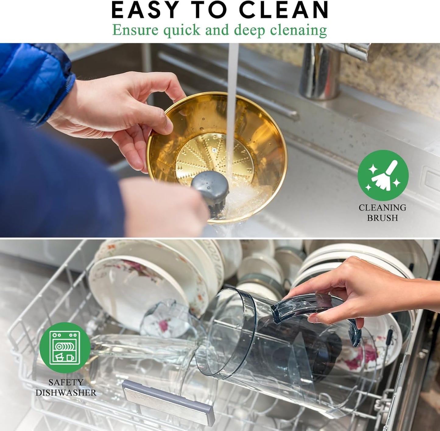 Juicer Machine, Blender & Grinder Combo 3 in 1 for Smoothies, Juice, Processing, Grinding & More 1300W Centrifugal Juice Extractor for Fruit Vegetable with 5 Speeds LCD Screen, Easy to Clean