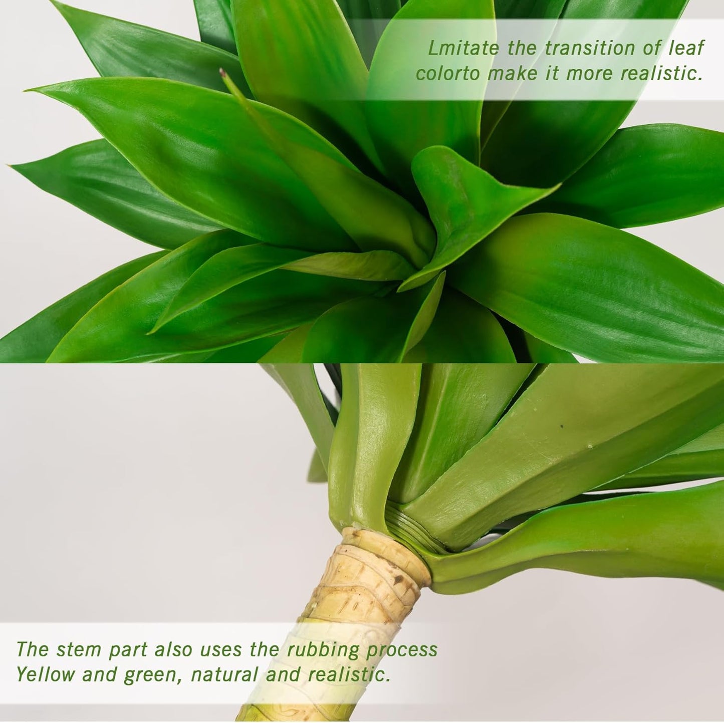 Artificial Agave Plants,Large UV Resistant Fake Agave Planters for Indoor and Outdoor Decorating Artificial Plants for Outdoors Plants(2Pack, 22")