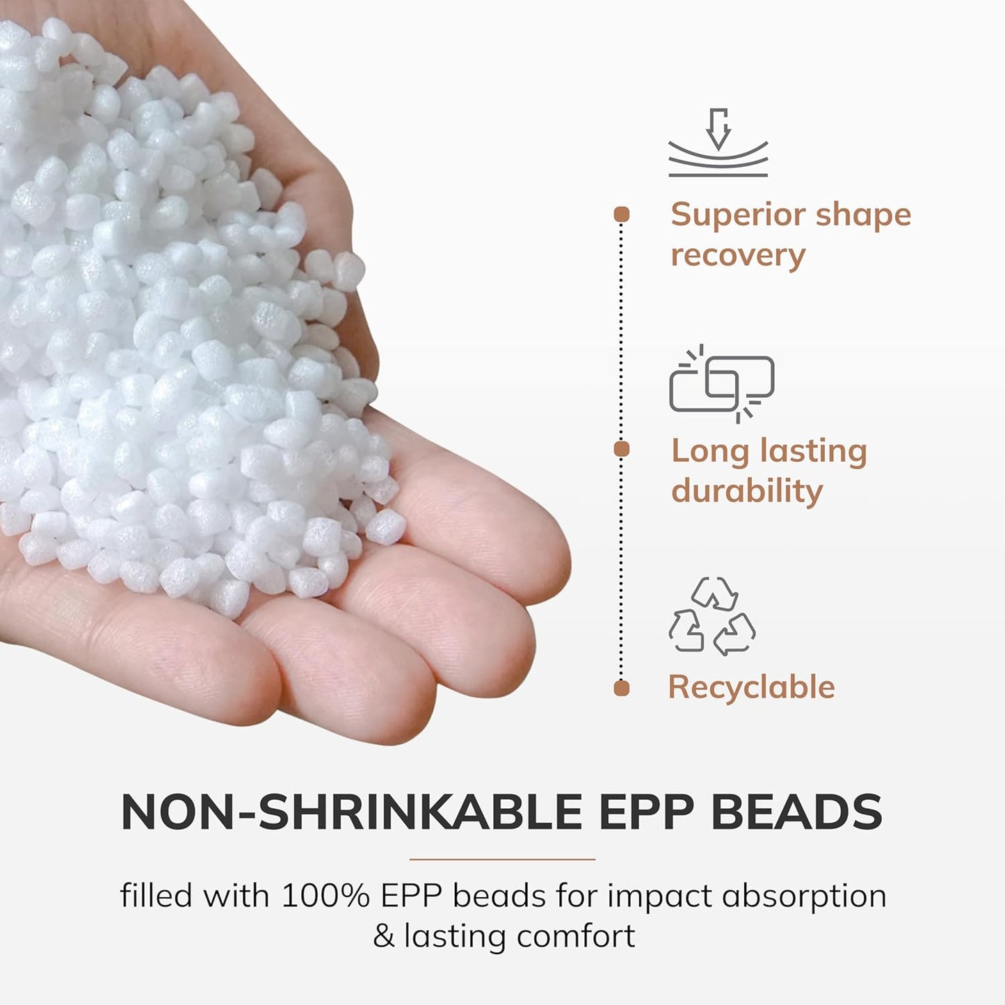 Anji Mountain 20"x20"x20" Handmade & Handcrafted Ottoman Pouf Comfortable Pouf Ottoman Foot Rest & Home Décor Accent for Living Room, Bedroom, Nursery, Kids Room, Patio