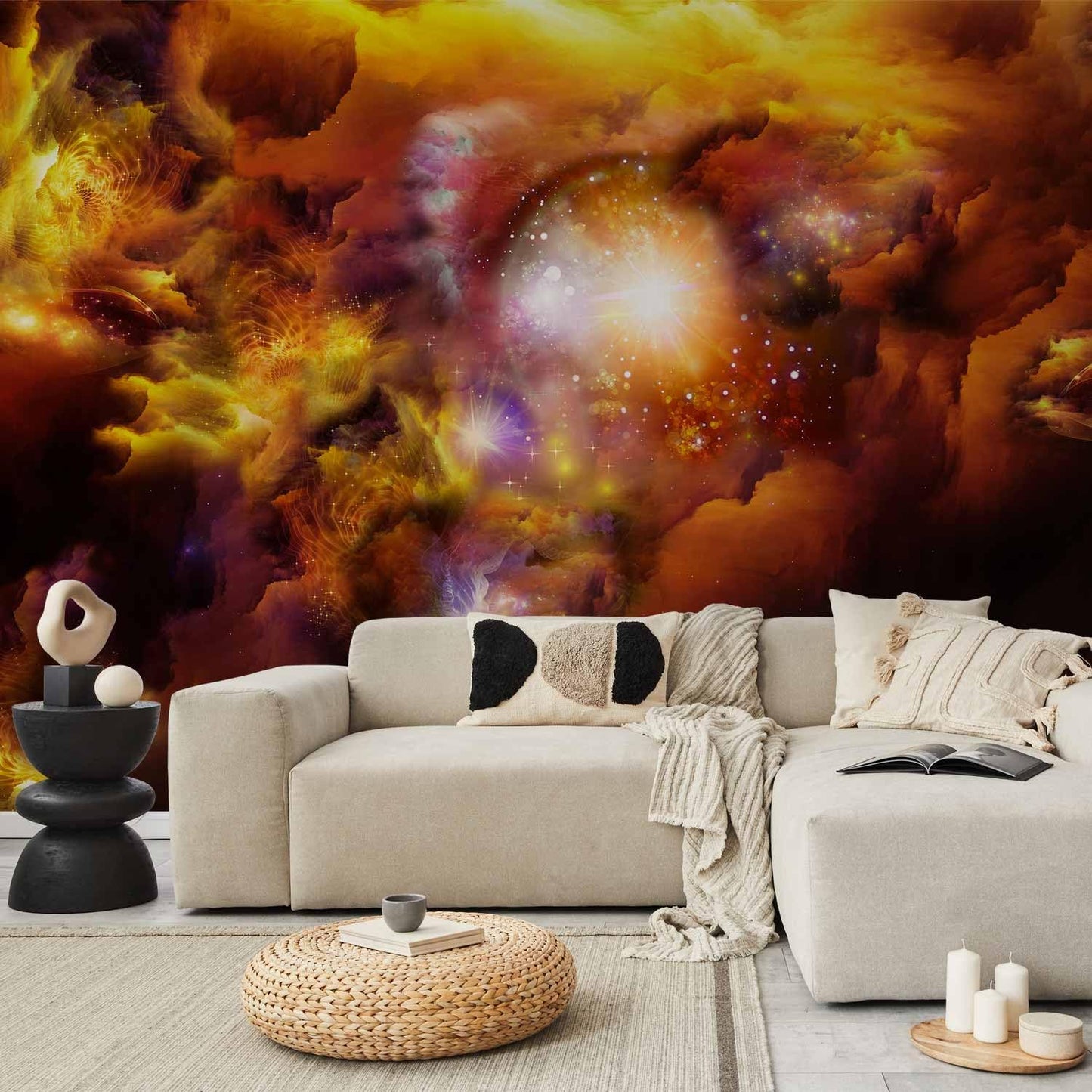 artgeist Premium Wall Mural Cosmos Galaxy 138x101 in - XXL Non-Woven Wallpaper Fleece Wall Decor Photo Print Picture Image Design Home n-A-0027-a-d