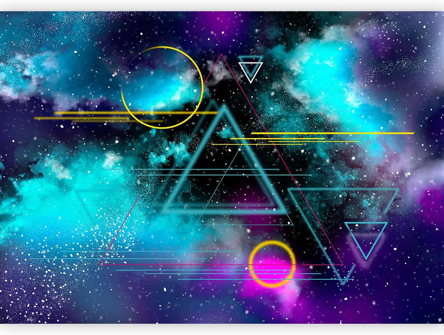 artgeist Premium Wall Mural Galaxy 118x83 in - Non-Woven Wallpaper Fleece Wall Decor Photo Print Picture Image Design Home Mural Cosmos Galaxy Cosmonaut Astronaut a-A-10328-a-a