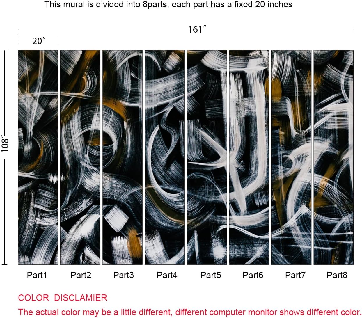 Abstract Art Wall Mural Fabric Texture Wallpaper for Bedroom Living Room (Not Peel n' Stick)