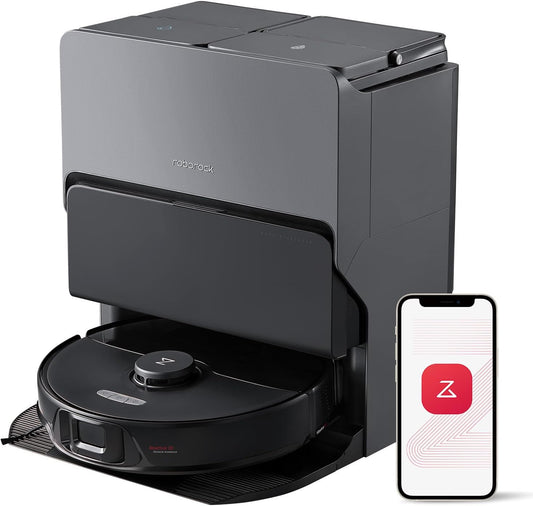 roborock S8 Max Ultra Robot Vacuum and Mop, All-in-One Dock, PreciSense LiDAR Navigation, Smart Dirt Detection, Self-Emptying, 8000Pa Suction for Various Floors, 20mm Auto Lifting for Carpet, Black