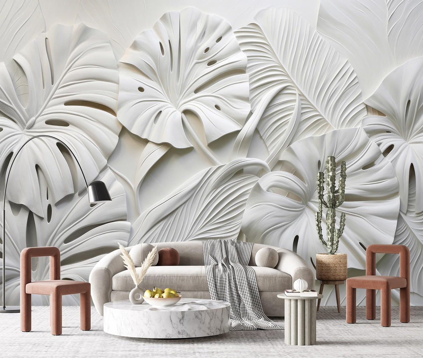 -3D Plant Living Room Wallpaper XT22 L 180" x 115"