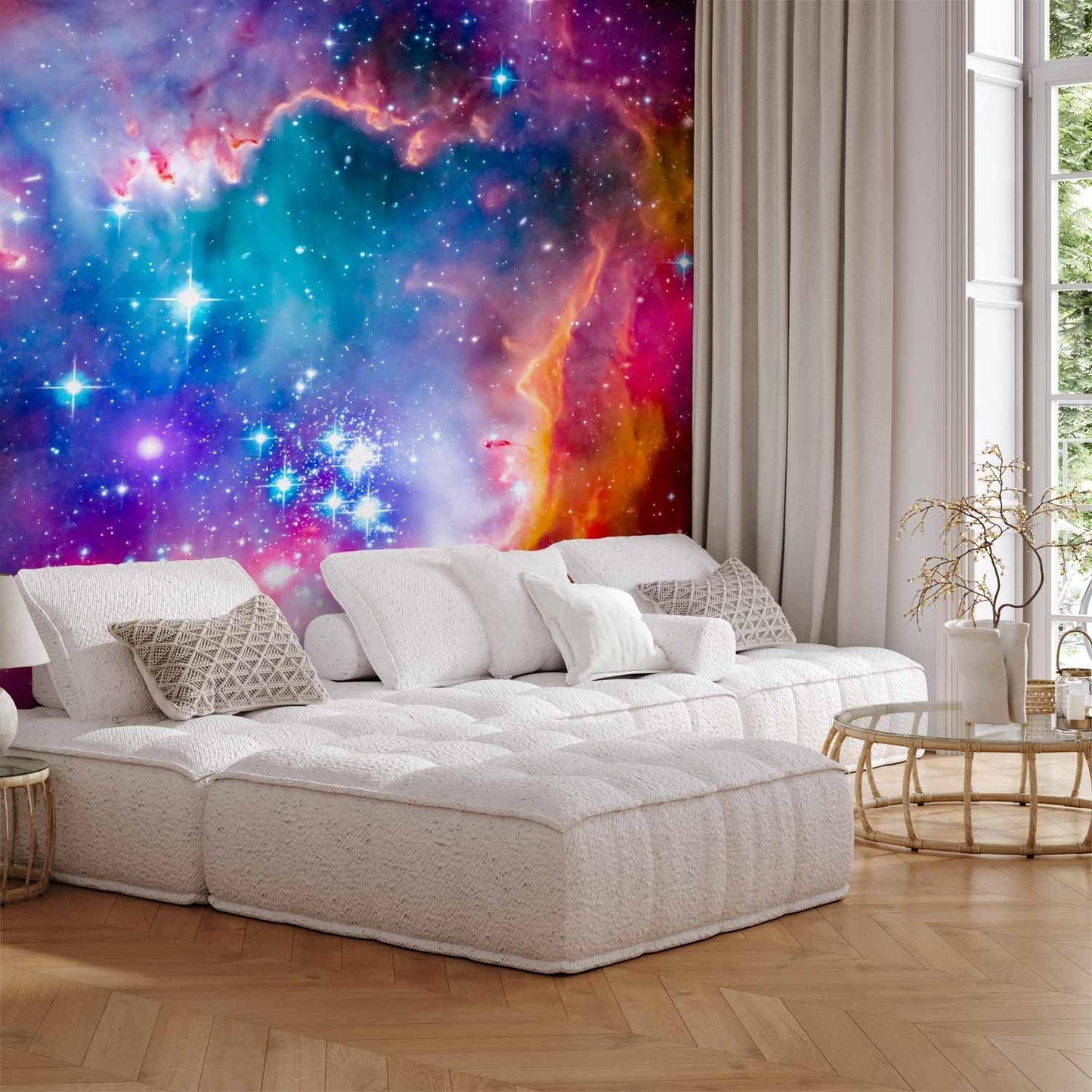 artgeist Wall Mural Abstract 138x101 in - XXL Non-Woven Wallpaper Fleece Wall Decor Photo Print Picture Image Design Abstract Cosmos Sky Star i-G-10010-a-a