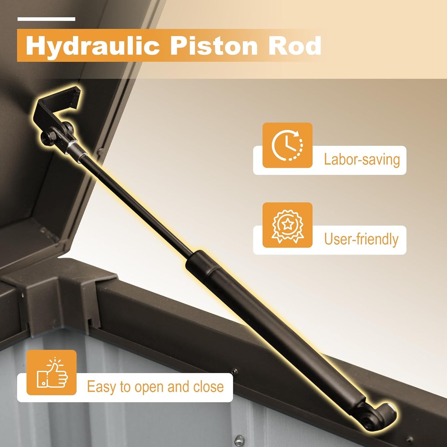 Domi 160 Gallon Deck Box, Outdoor Metal Lockable Storage Cabinet, Waterproof Steel Outdoor Bench with Lockable Lid, Side Handles & Rolling Casters for Outside Cushions, Pillows, Garden Tools, Brown