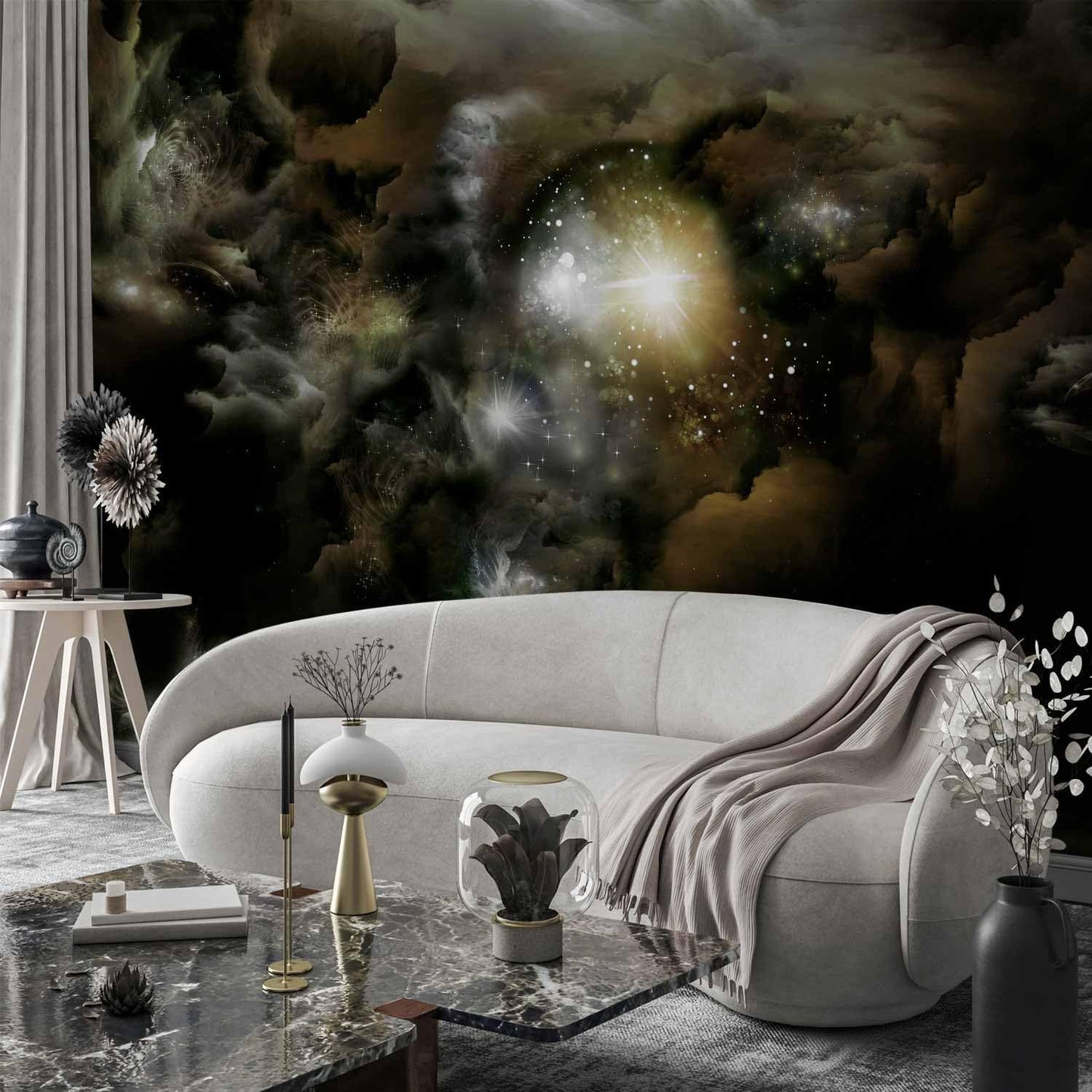artgeist Premium Wall Mural Cosmos Galaxy 118x83 in - XXL Non-Woven Wallpaper Fleece Wall Decor Photo Print Picture Image Design Home n-A-0027-a-b