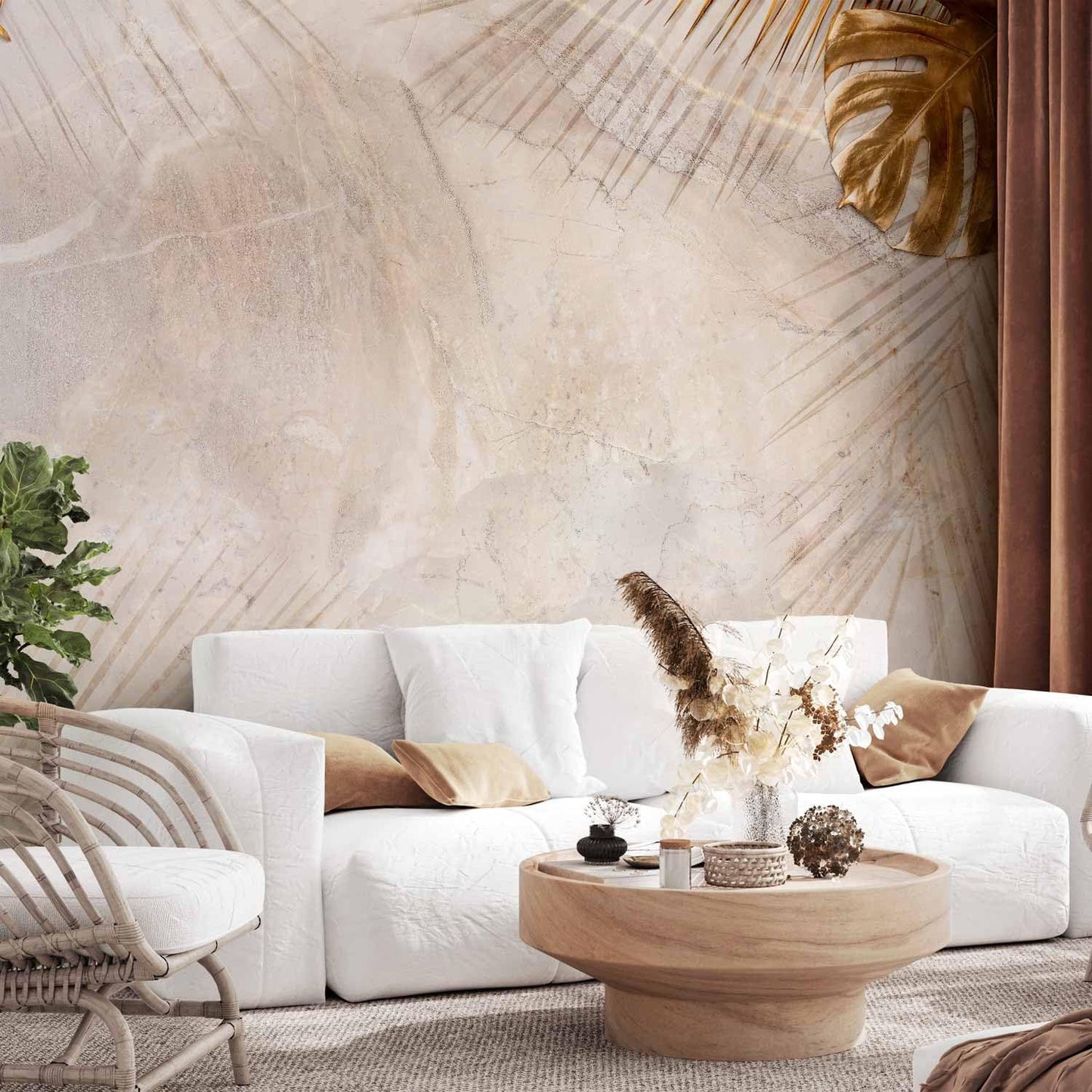 artgeist Wall Mural Tropical Leaves 154x110 in - XXL Peel and Stick Self-Adhesive Wallpaper Removable Large Sticker Foil Wall Decor Print Picture Image Design Monstera Palm Green Leaves b-C-0788-a-a