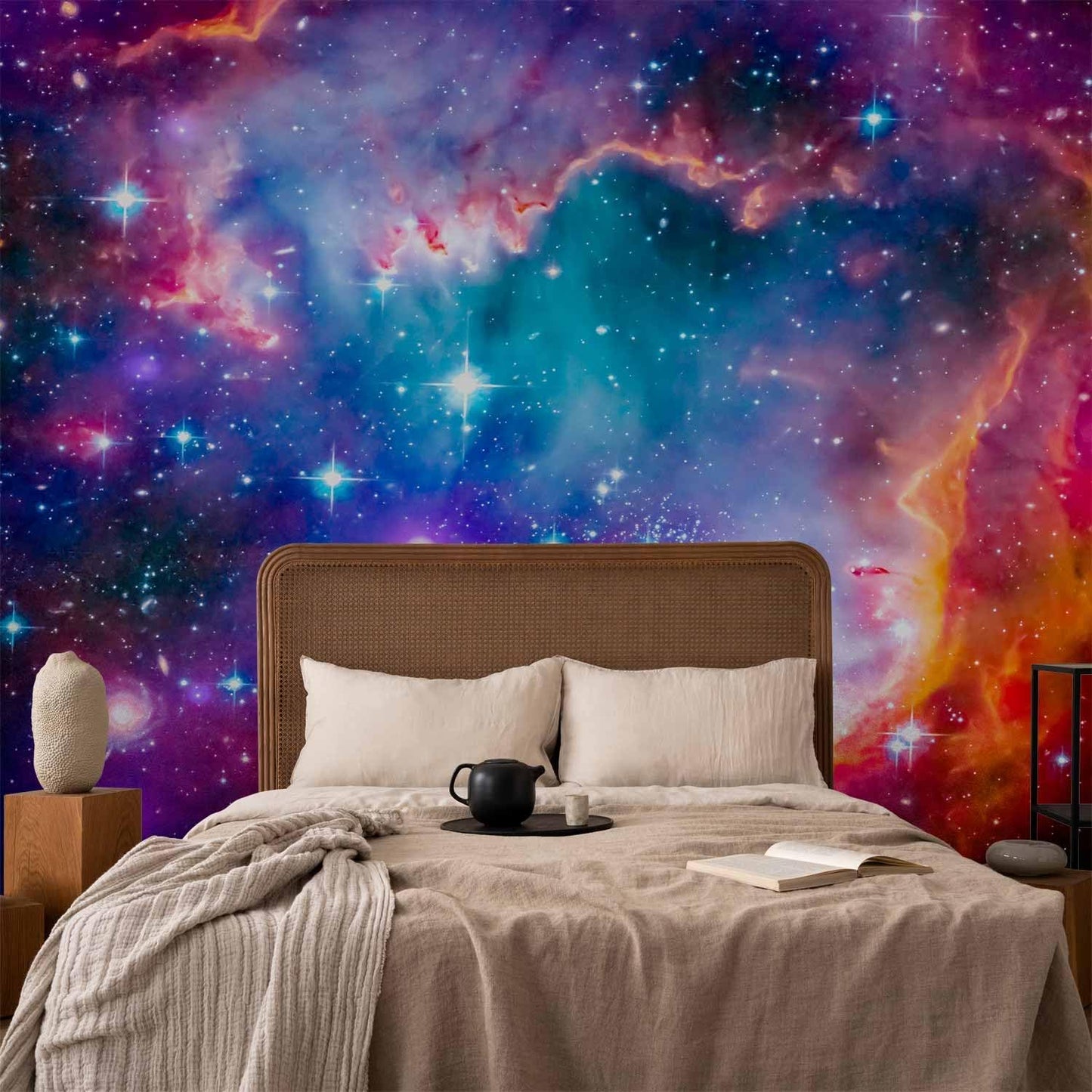 artgeist Premium Wall Mural Abstract 157x110 in - Non-Woven Wallpaper Fleece Wall Decor Photo Print Picture Image Design Abstract Cosmos Sky Star i-G-10010-a-a
