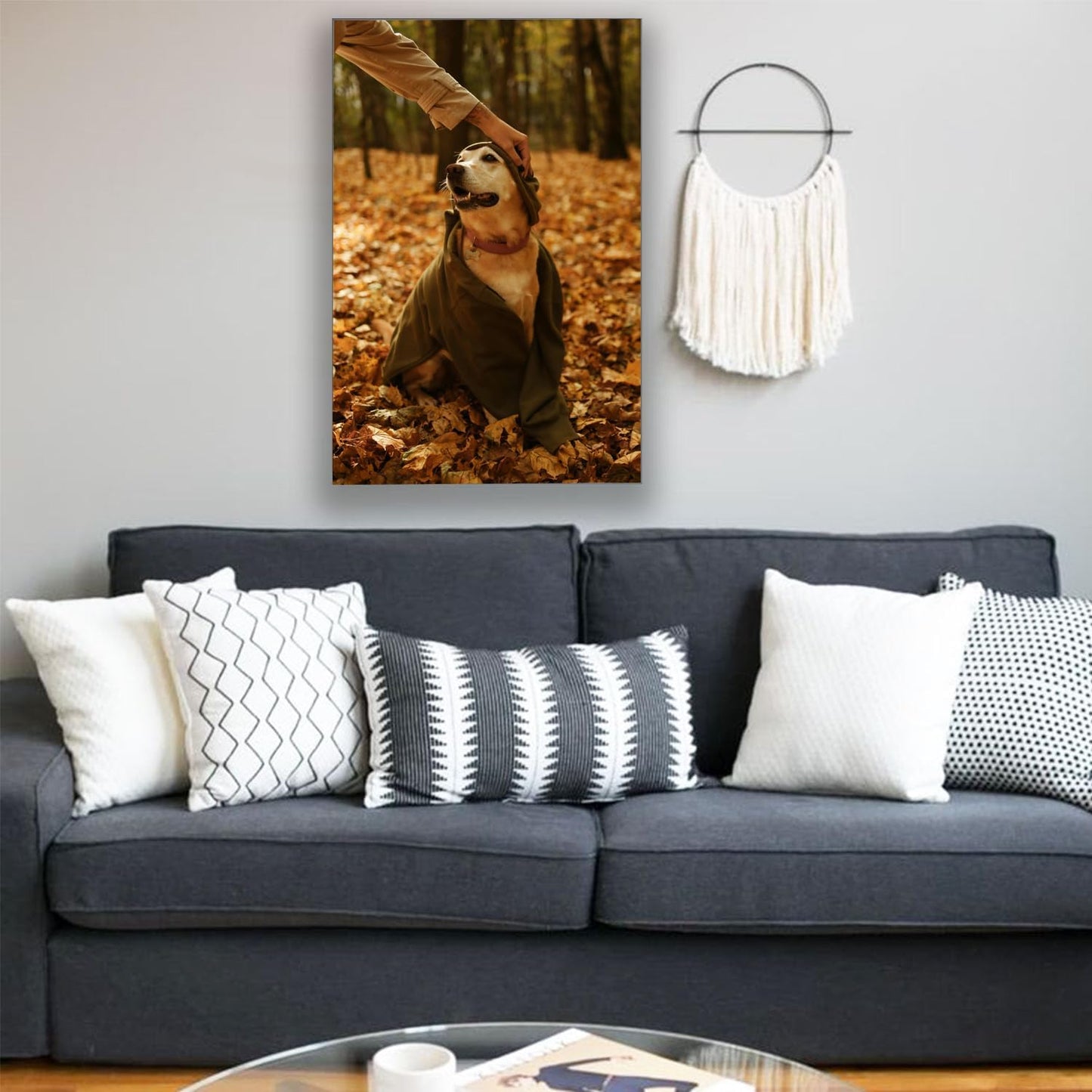Custom Framed Canvas Prints With Your Photos-Personalized Picture To Canvas Wall Art ，Home Decoration Gifts Holiday Gifts