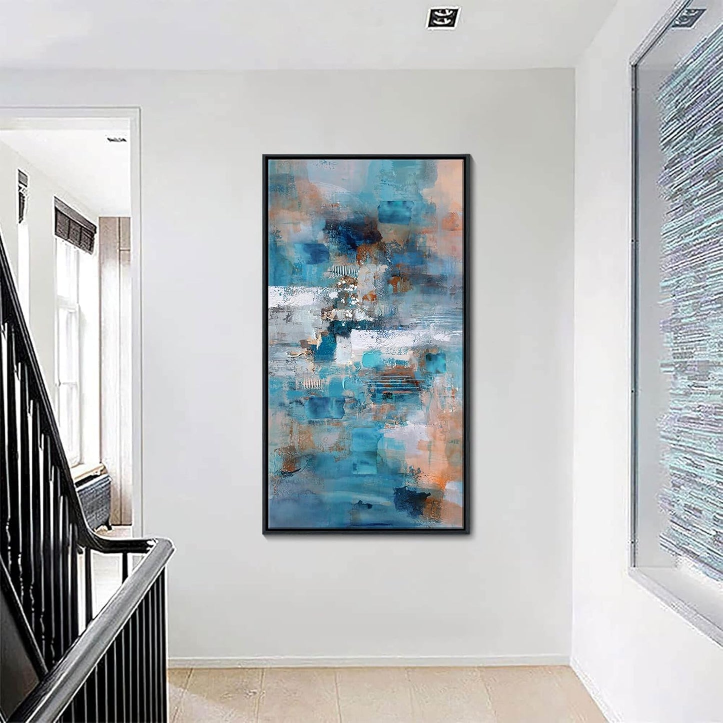 Framed Wall Art for Bedroom Large Abstract Wall Art Wall Pictures for Living Room Canvas Wall Art for Living Room Bathroom Decor 20x40 Inches