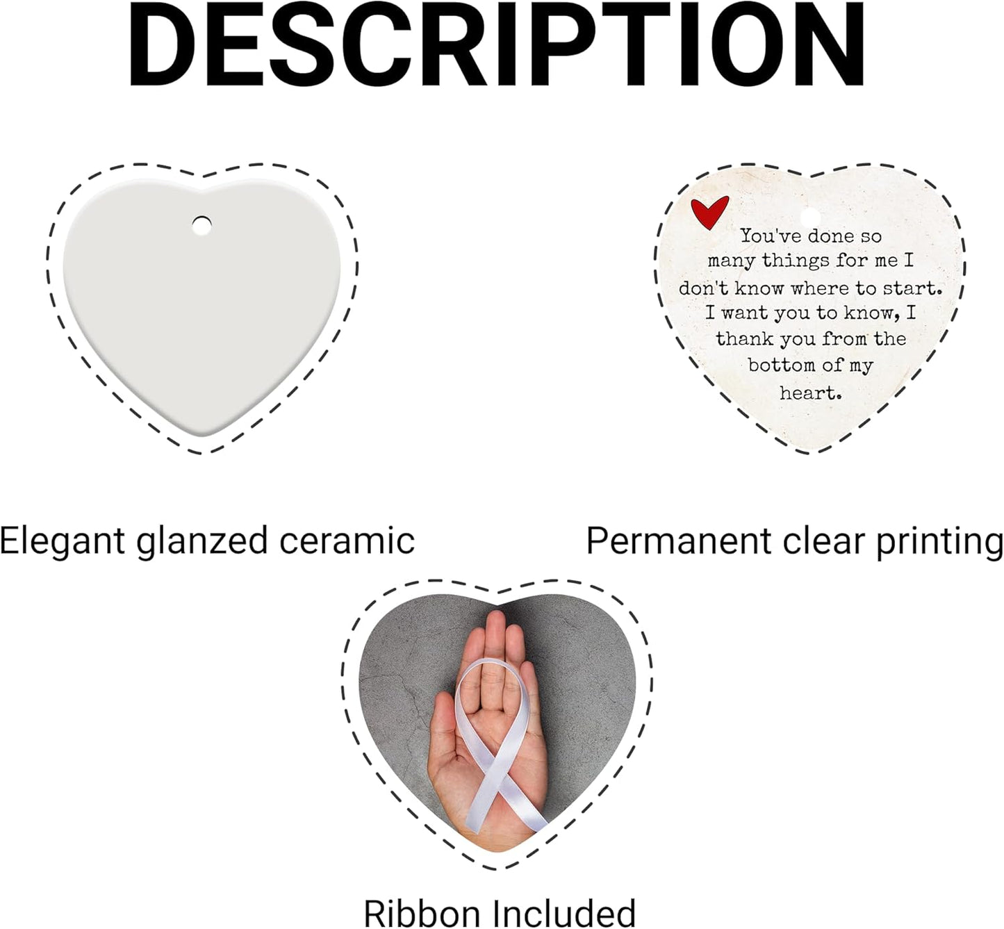 Friendship Gifts for Women, Best Friend, Funny, Work Besties, Sister, Friend Ornaments for Women, Ceramic Christmas Ornaments (Friend 1)