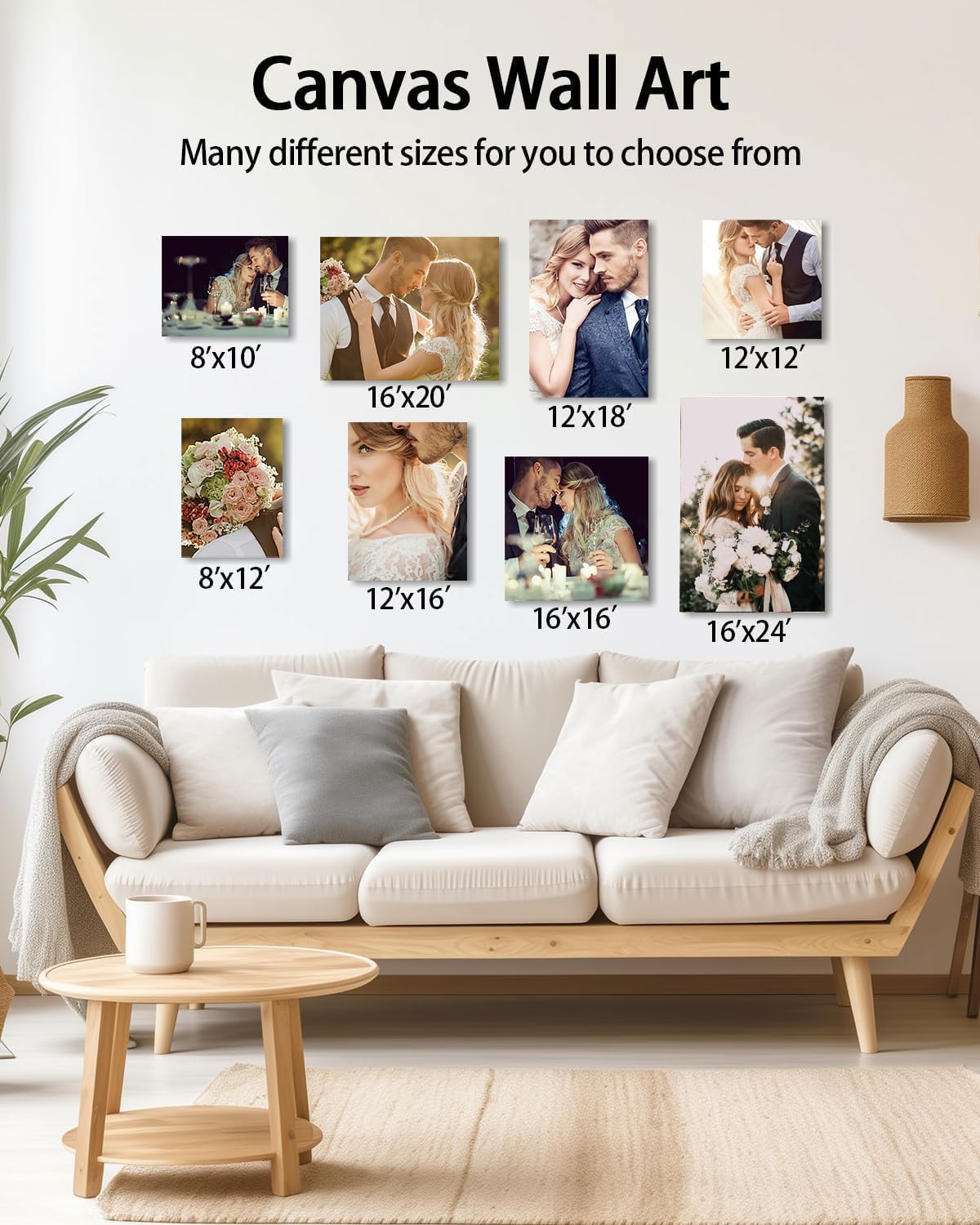 Custom Framed Canvas Prints With Your Photos-Personalized Picture To Canvas Wall Art ，Home Decoration Gifts Holiday Gifts