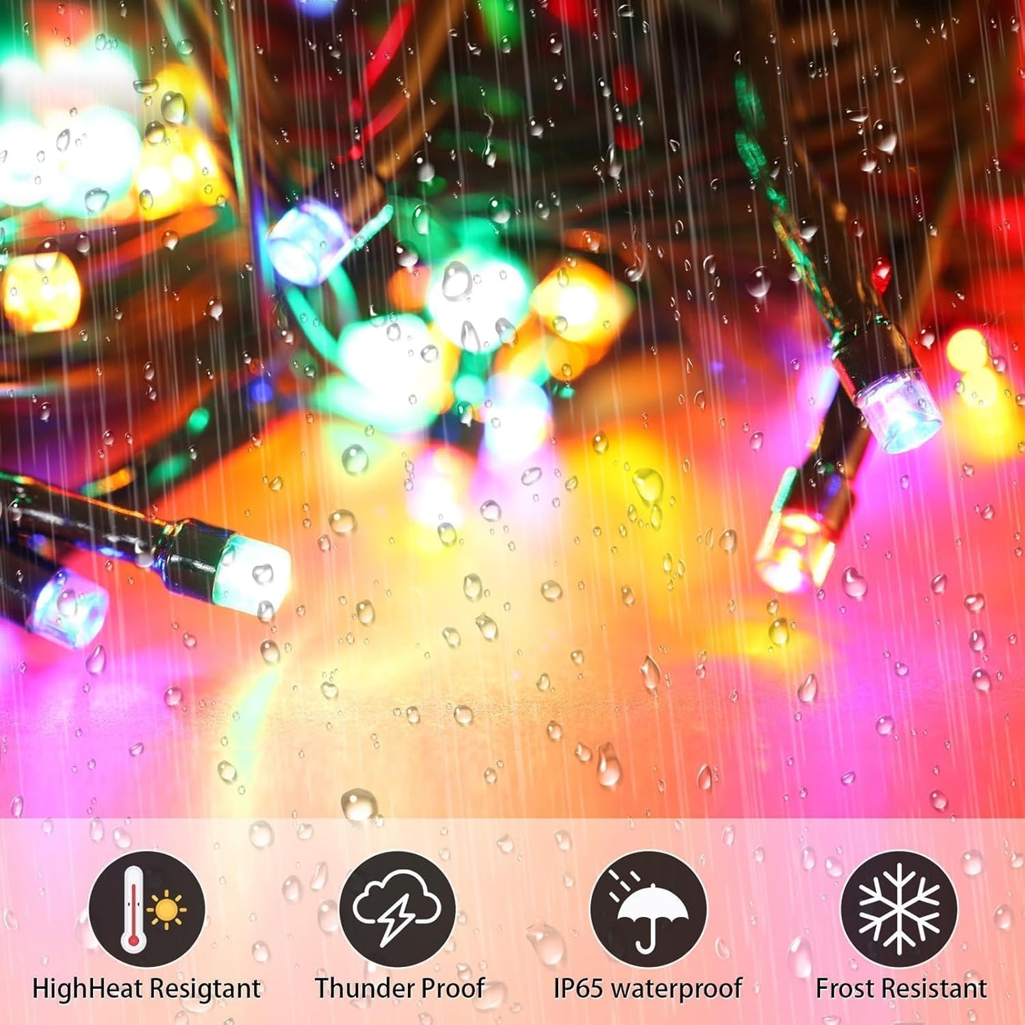 6-Pack Solar String Lights, 600 LED Extra-Long 236Ft Solar Christmas Lights Outdoor Waterproof, 8 Modes Multicolor Led Outdoor Light for Garden, Patio, Wedding, Christmas Decorations