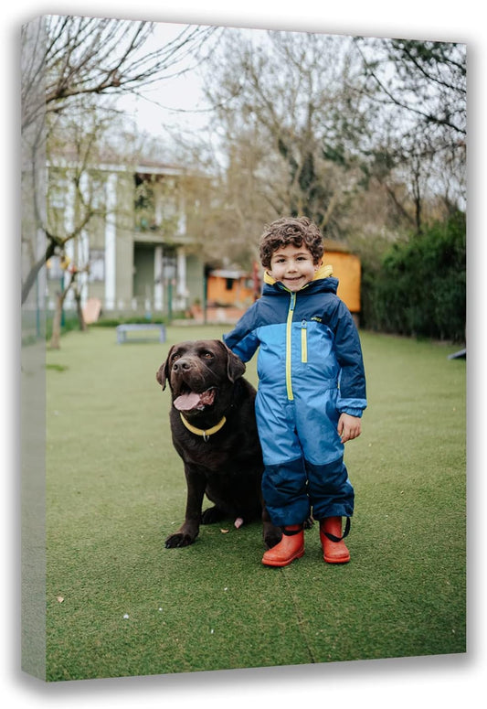 Custom Canvas Prints with Your Photos Custom Wall Art Personalized Canvas Pictures for Pet/Family Gifts for Mom/Men/Women (20'' W x 30'' H)