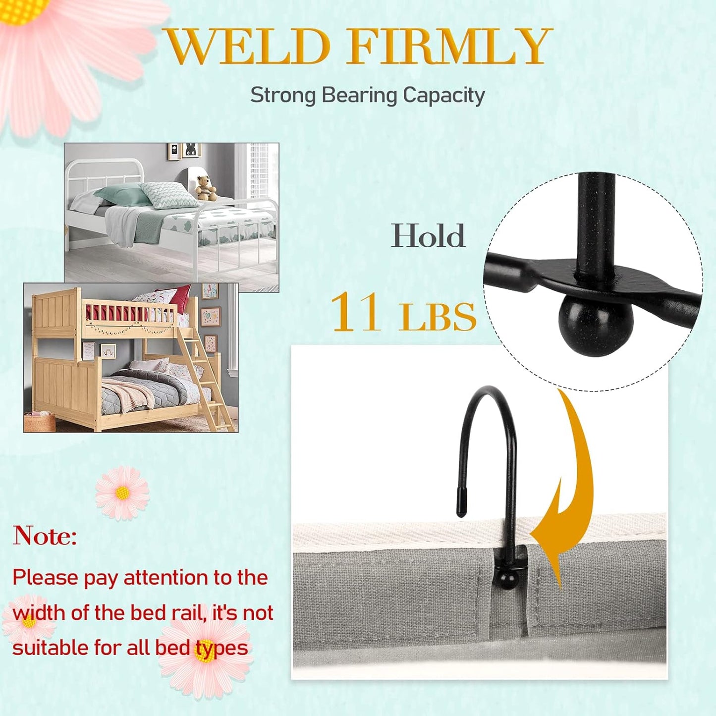 Bedside Storage Caddy/Bedside Hanging Storage Bag for Headboards Bunk Beds Dorm Rooms Book Phone Magazine Holder (2PC Grey)