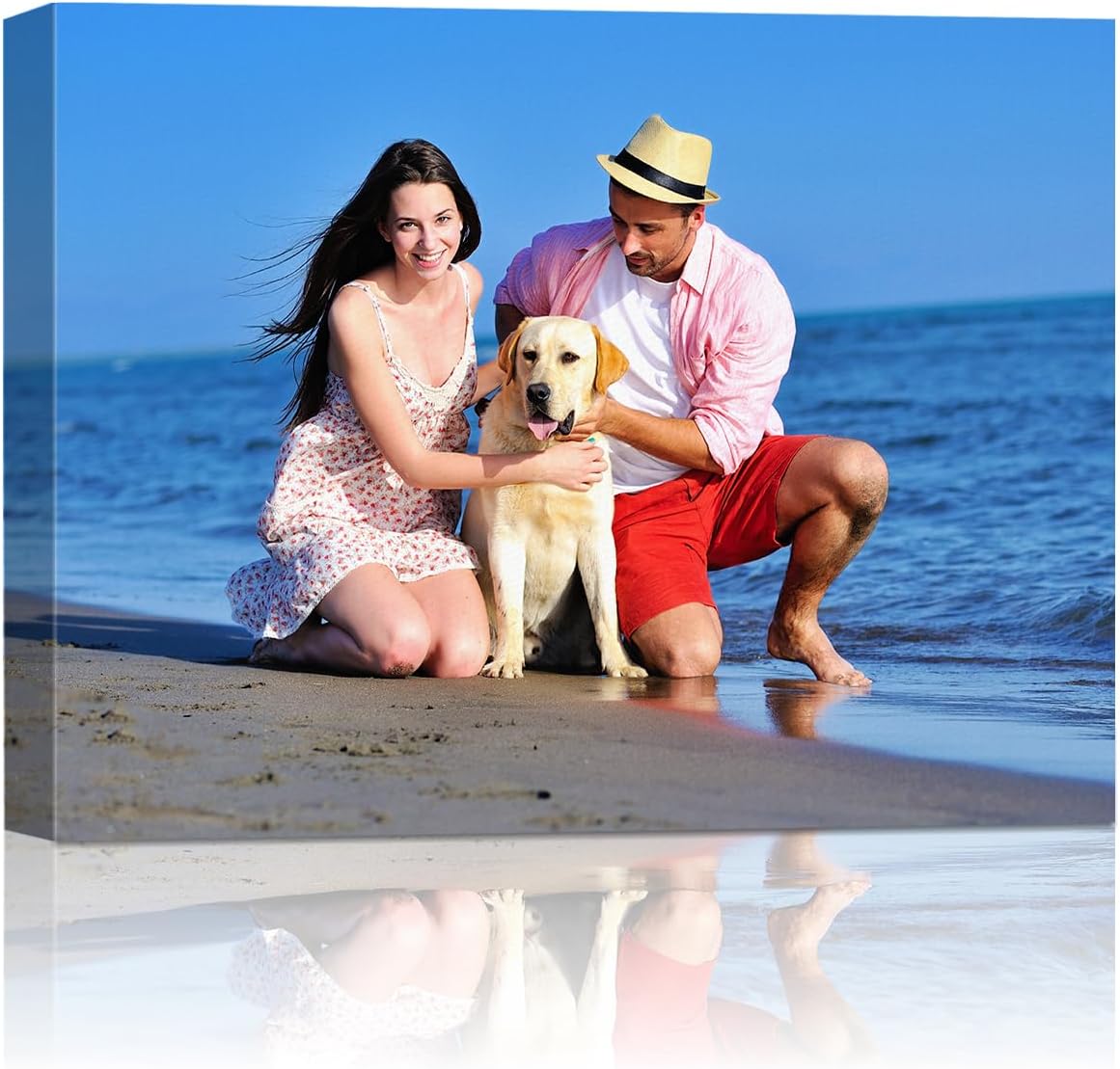 AbcCustomize Canvas Prints with Your Photos, Custom Canvas for Living Room and Bedroom Decor, Personalized gifts for Friends Lover and Family, Canvas Wall Art for Gifts & Keepsakes, Ready to Hang