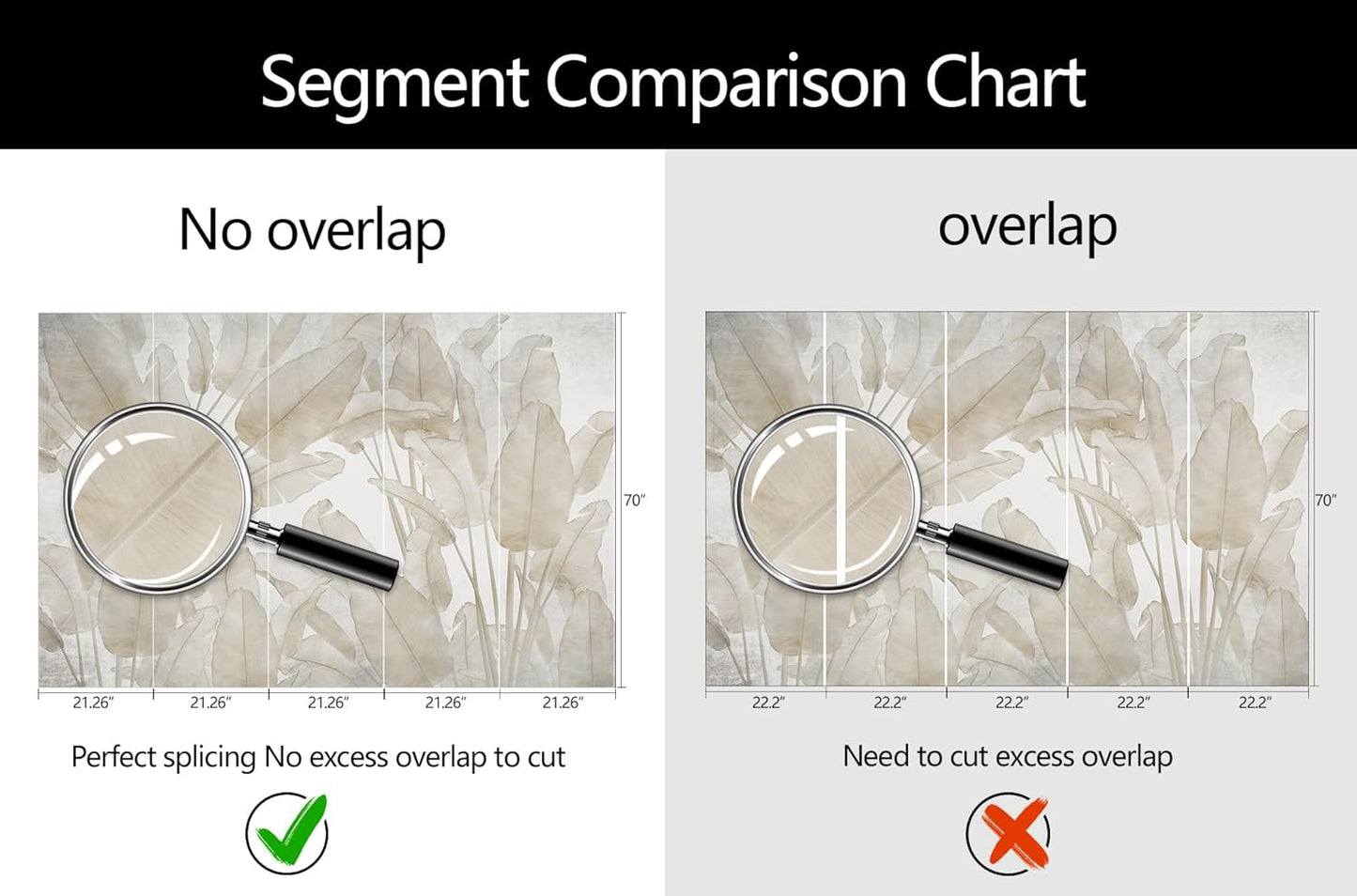 Banana Leaf Wallpaper Beige Tropical Plants Leaves Wall Mural Living Room Bedroom (Not Peel and Stick)