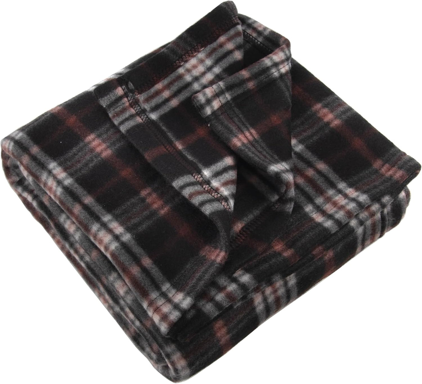 50x60 Throw Blankets, Plaid Fleece Throw Blankets for Bedroom, Couch, Livingroom, Chair, Pets, Outdoors