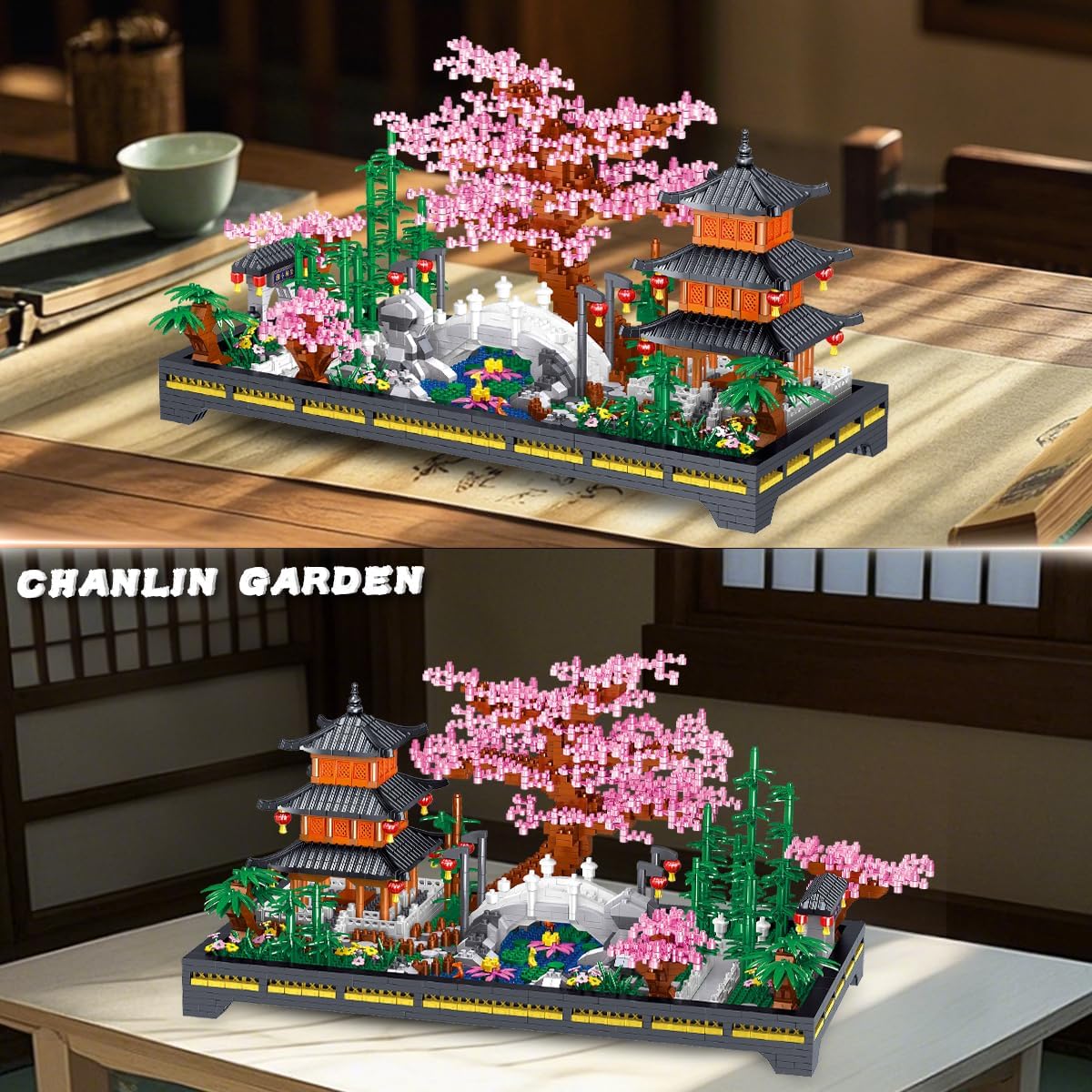 DAHONPA Zen Forest Garden Micro Mini Building Blocks Model Kit (2805 Pieces), Architecture Gift for Kids and Adults