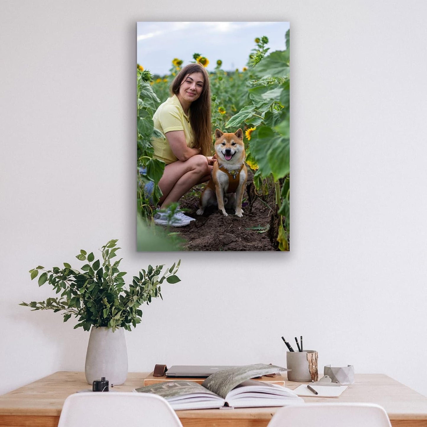 Custom Canvas Prints with Your Photos Custom Wall Art Personalized Canvas Pictures for Pet/Family Gifts for Mom/Men/Women (24'' W x 30'' H)