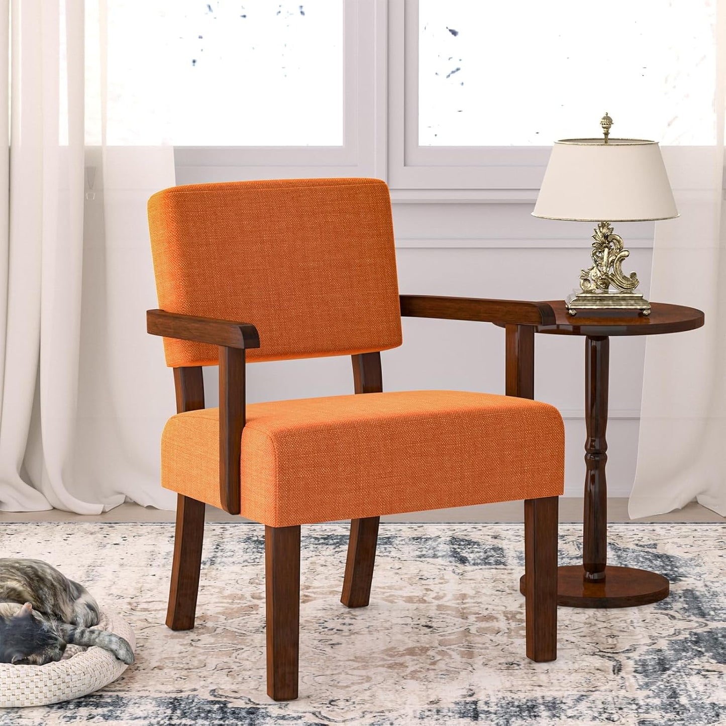 Accent Chair, Living Room Chairs Oversized with Soft Seat and Armrests for Dinning, Bedroom, Reading and Waiting Rooms